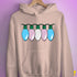Transgender Pride Flag Christmas Lights Hoodie - Light Pink